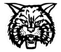 Belpre Tigers fierce black-and-white tiger head logo mascot illustration